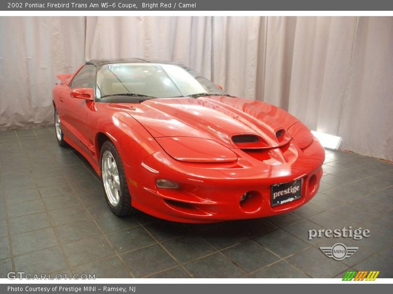 Bright Red / Camel 2002 Pontiac Firebird Trans Am WS-6 Coupe