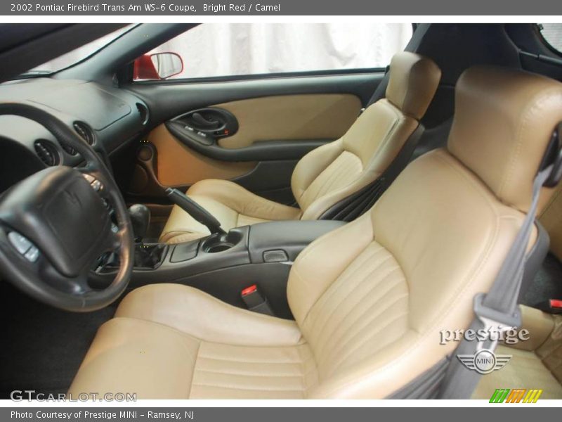 Bright Red / Camel 2002 Pontiac Firebird Trans Am WS-6 Coupe