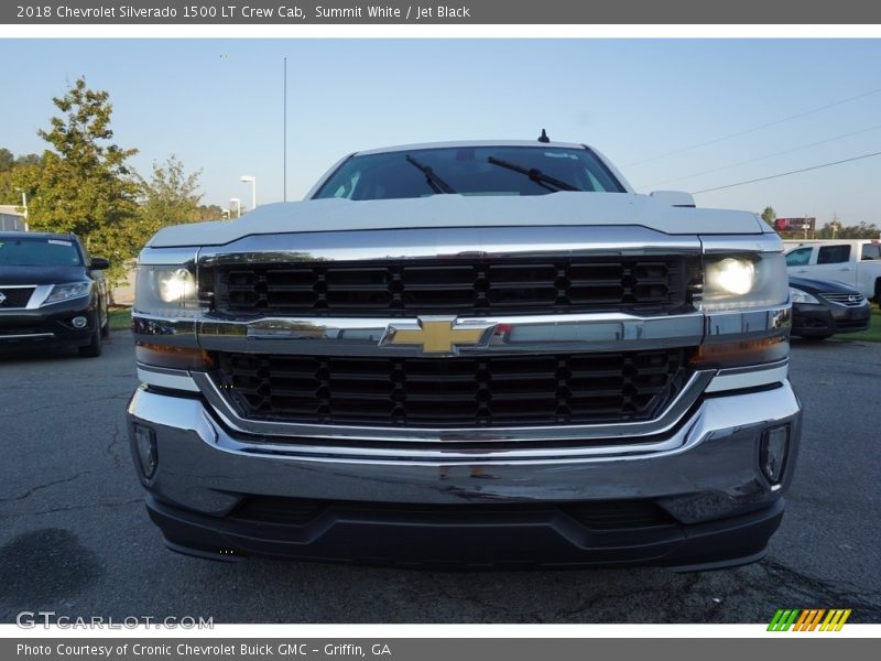 Summit White / Jet Black 2018 Chevrolet Silverado 1500 LT Crew Cab