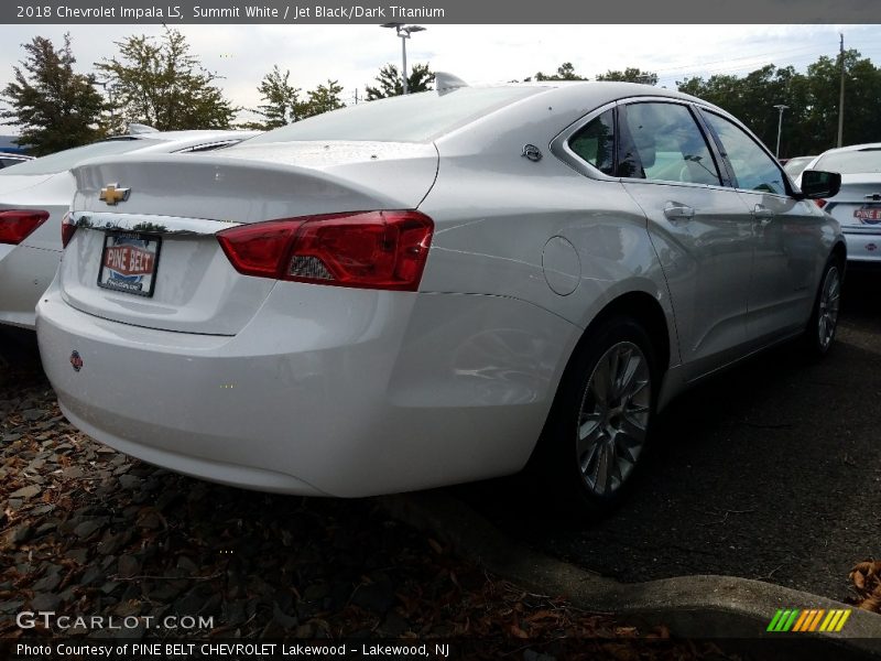 Summit White / Jet Black/Dark Titanium 2018 Chevrolet Impala LS