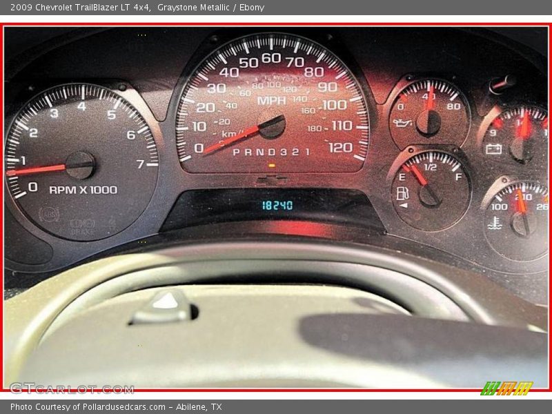 Graystone Metallic / Ebony 2009 Chevrolet TrailBlazer LT 4x4
