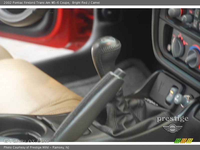 Bright Red / Camel 2002 Pontiac Firebird Trans Am WS-6 Coupe