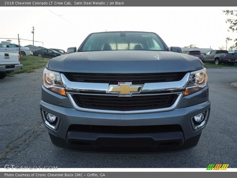 Satin Steel Metallic / Jet Black 2018 Chevrolet Colorado LT Crew Cab