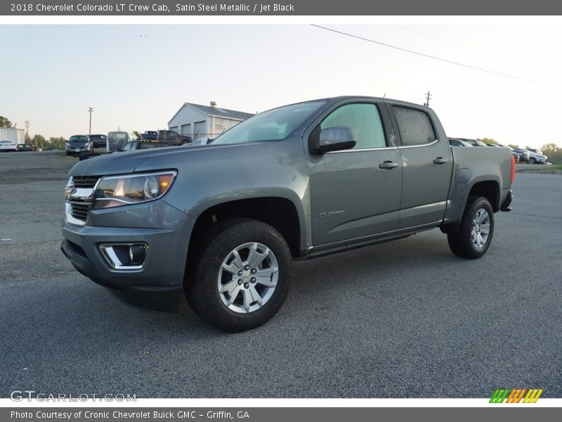 Satin Steel Metallic / Jet Black 2018 Chevrolet Colorado LT Crew Cab