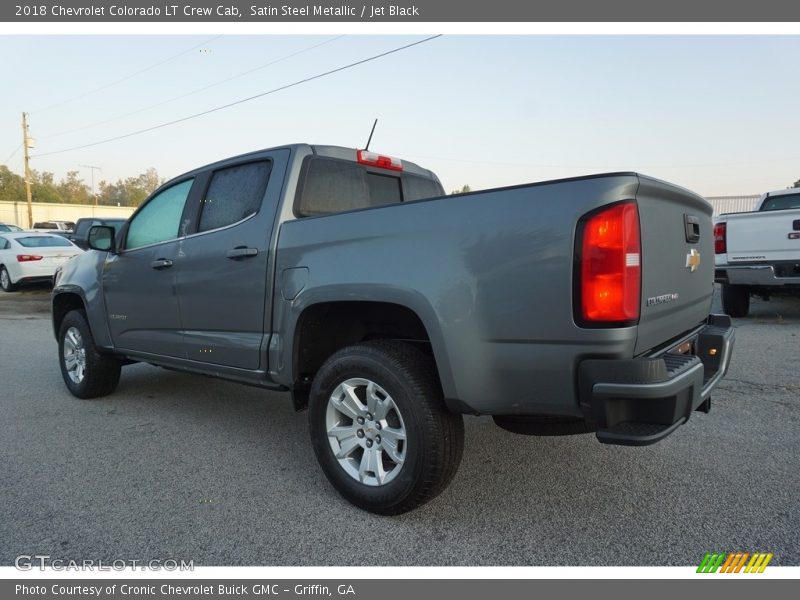 Satin Steel Metallic / Jet Black 2018 Chevrolet Colorado LT Crew Cab