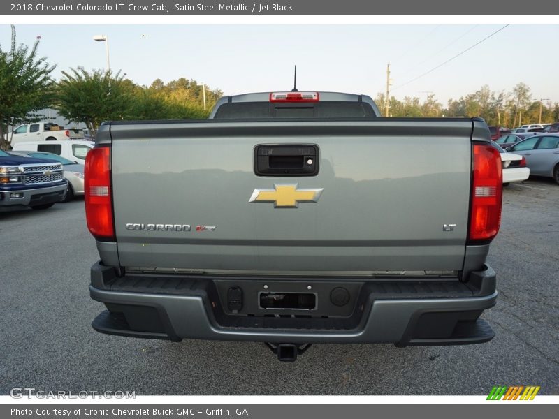 Satin Steel Metallic / Jet Black 2018 Chevrolet Colorado LT Crew Cab