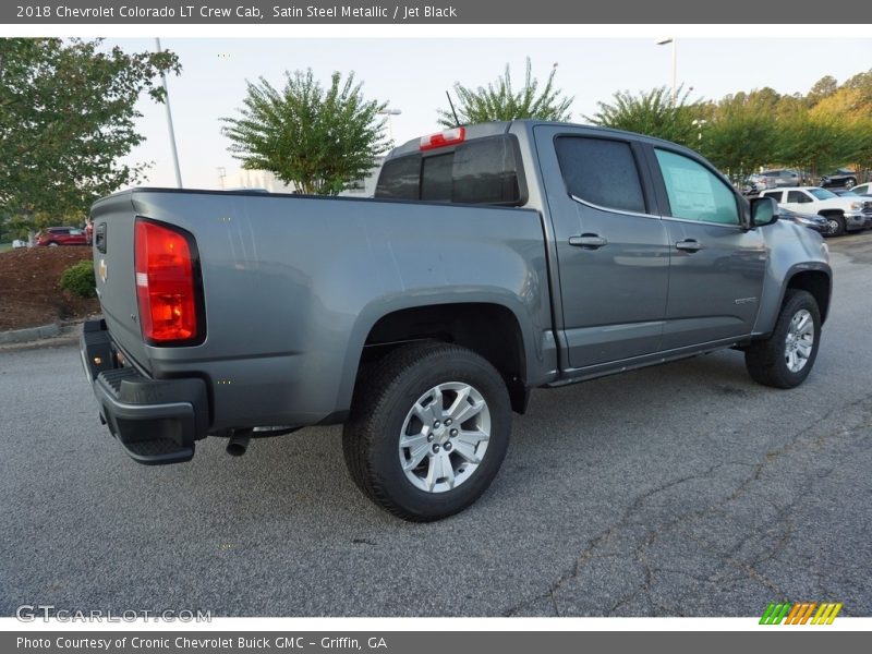 Satin Steel Metallic / Jet Black 2018 Chevrolet Colorado LT Crew Cab