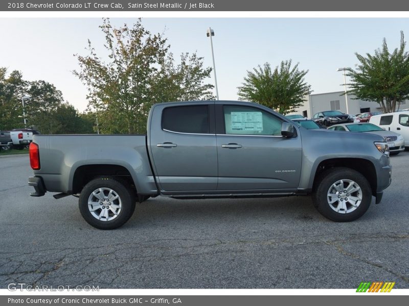 Satin Steel Metallic / Jet Black 2018 Chevrolet Colorado LT Crew Cab