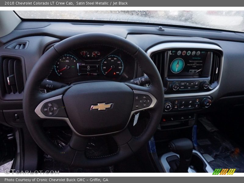Satin Steel Metallic / Jet Black 2018 Chevrolet Colorado LT Crew Cab