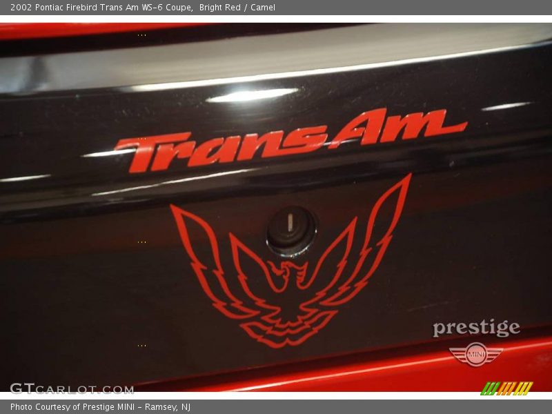 Bright Red / Camel 2002 Pontiac Firebird Trans Am WS-6 Coupe