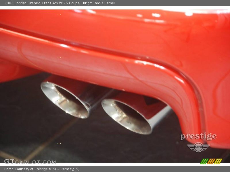 Bright Red / Camel 2002 Pontiac Firebird Trans Am WS-6 Coupe