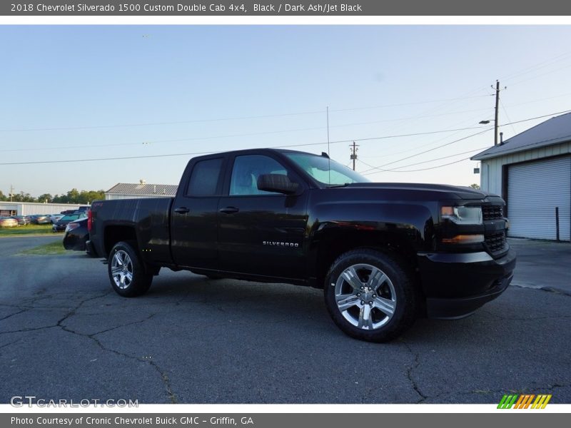 Black / Dark Ash/Jet Black 2018 Chevrolet Silverado 1500 Custom Double Cab 4x4