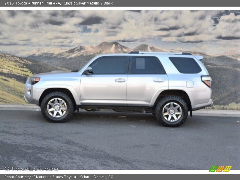 Classic Silver Metallic / Black 2015 Toyota 4Runner Trail 4x4