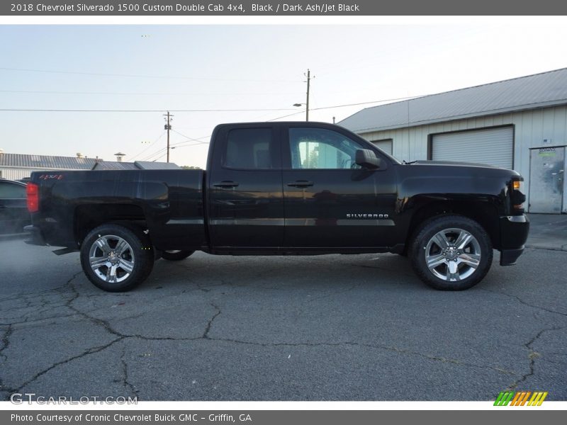 Black / Dark Ash/Jet Black 2018 Chevrolet Silverado 1500 Custom Double Cab 4x4