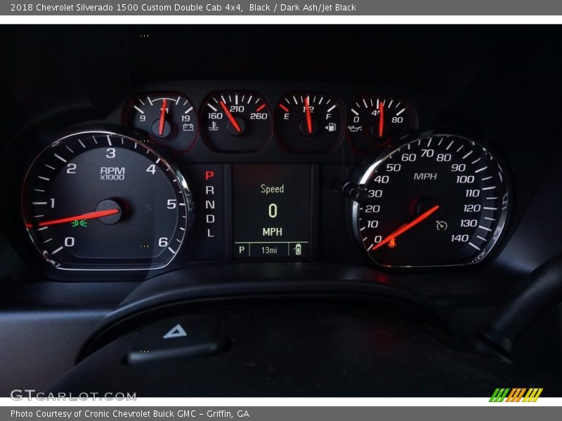 Black / Dark Ash/Jet Black 2018 Chevrolet Silverado 1500 Custom Double Cab 4x4