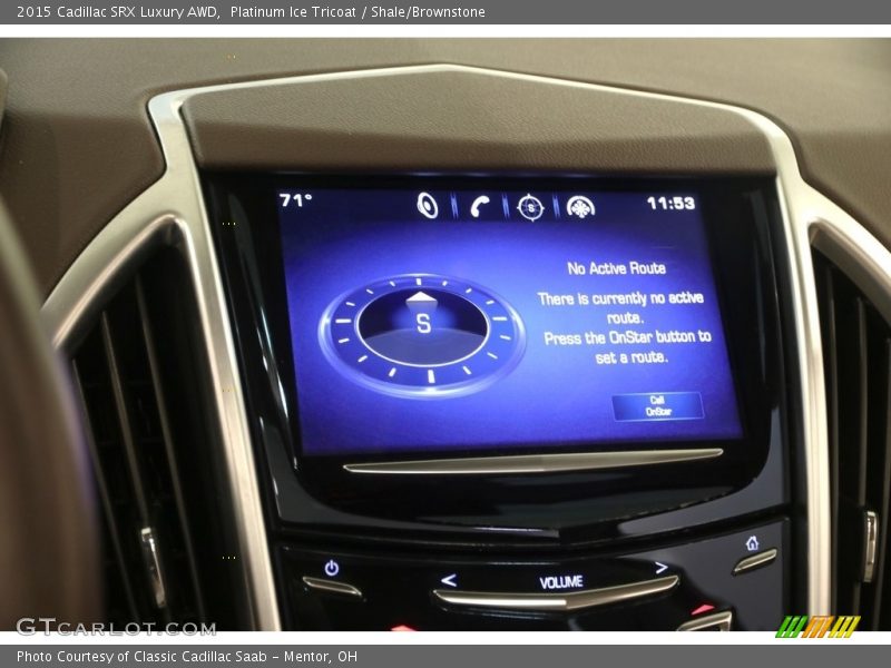 Platinum Ice Tricoat / Shale/Brownstone 2015 Cadillac SRX Luxury AWD