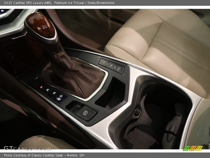 Platinum Ice Tricoat / Shale/Brownstone 2015 Cadillac SRX Luxury AWD