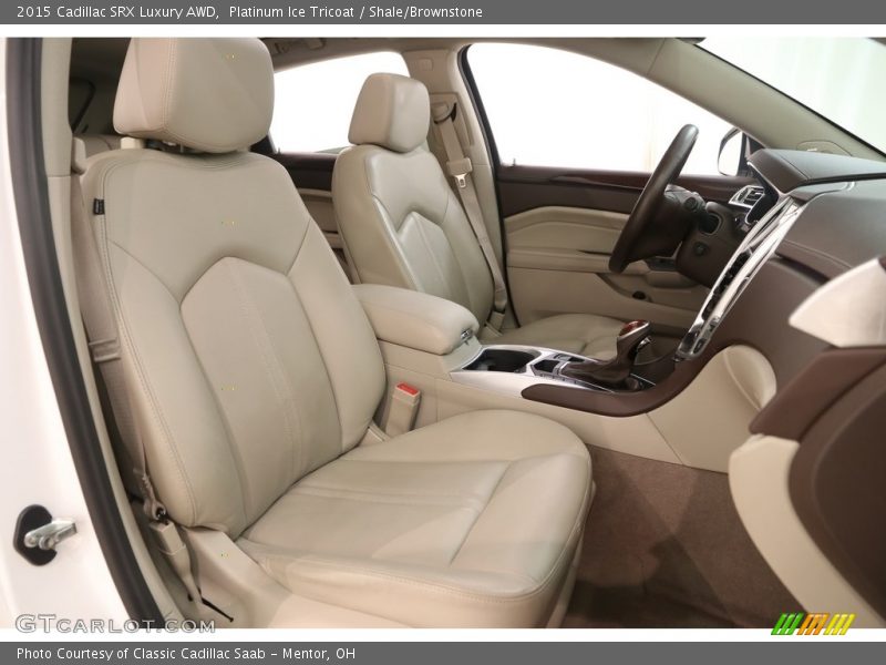 Platinum Ice Tricoat / Shale/Brownstone 2015 Cadillac SRX Luxury AWD