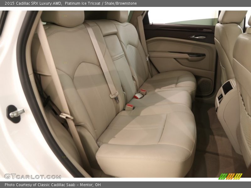 Platinum Ice Tricoat / Shale/Brownstone 2015 Cadillac SRX Luxury AWD