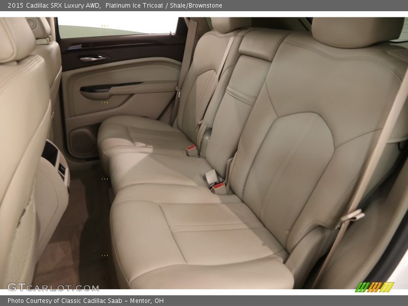 Platinum Ice Tricoat / Shale/Brownstone 2015 Cadillac SRX Luxury AWD