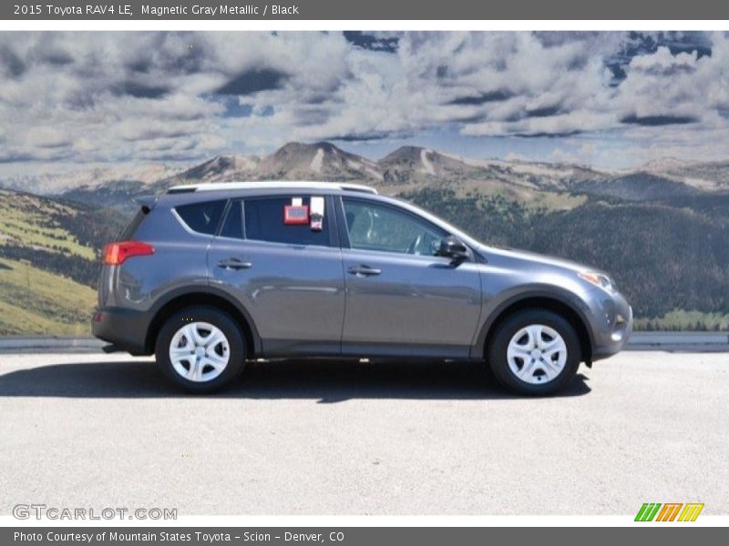 Magnetic Gray Metallic / Black 2015 Toyota RAV4 LE