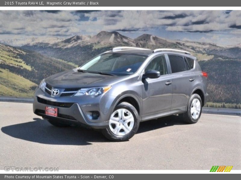Magnetic Gray Metallic / Black 2015 Toyota RAV4 LE