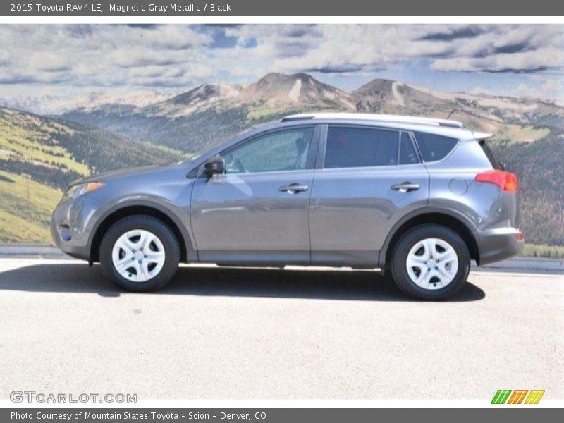 Magnetic Gray Metallic / Black 2015 Toyota RAV4 LE