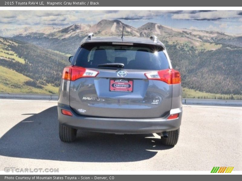 Magnetic Gray Metallic / Black 2015 Toyota RAV4 LE