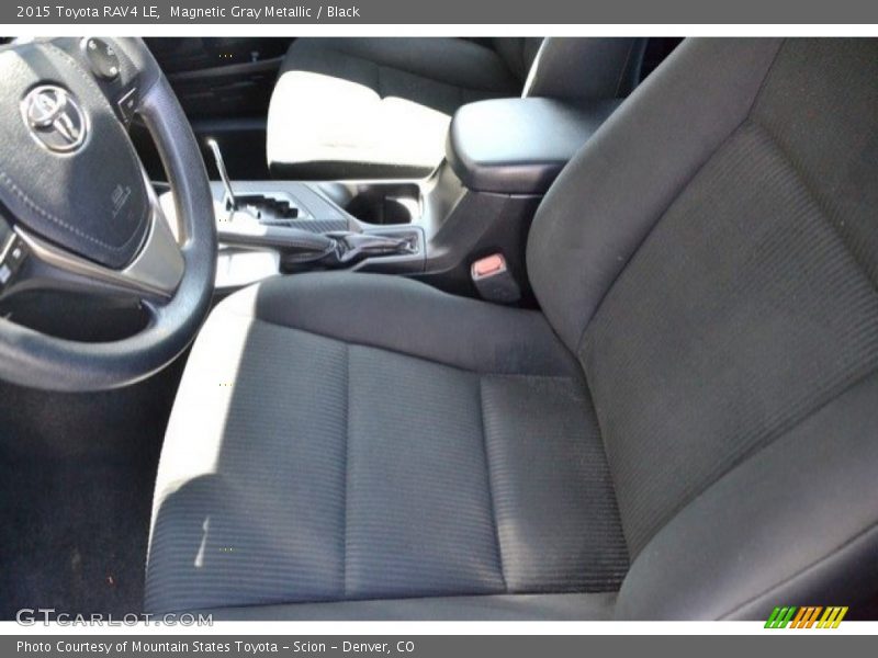 Magnetic Gray Metallic / Black 2015 Toyota RAV4 LE