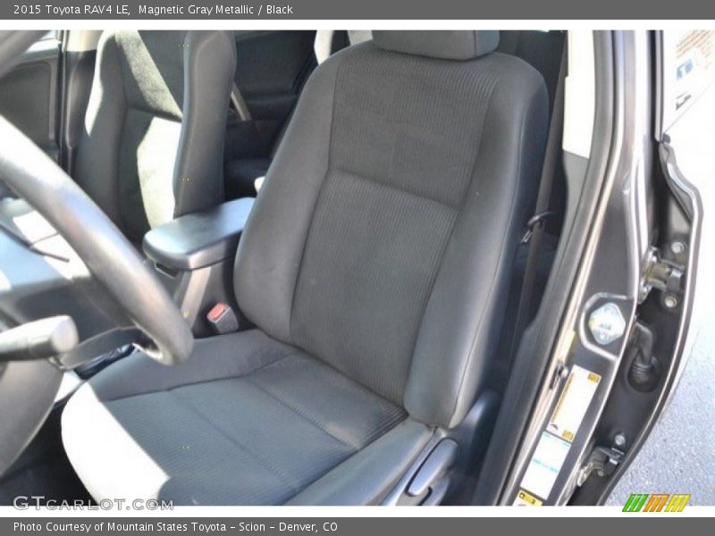 Magnetic Gray Metallic / Black 2015 Toyota RAV4 LE