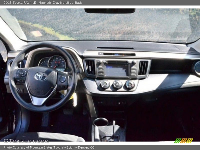 Magnetic Gray Metallic / Black 2015 Toyota RAV4 LE