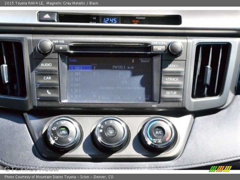 Magnetic Gray Metallic / Black 2015 Toyota RAV4 LE
