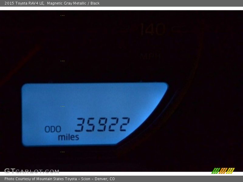 Magnetic Gray Metallic / Black 2015 Toyota RAV4 LE