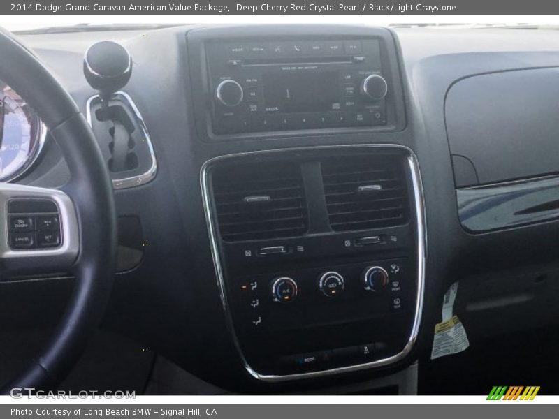 Deep Cherry Red Crystal Pearl / Black/Light Graystone 2014 Dodge Grand Caravan American Value Package