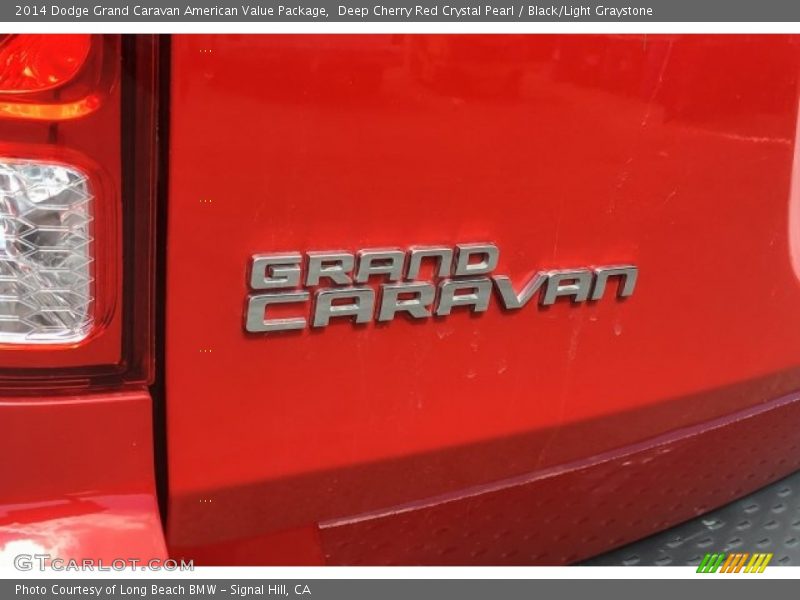 Deep Cherry Red Crystal Pearl / Black/Light Graystone 2014 Dodge Grand Caravan American Value Package