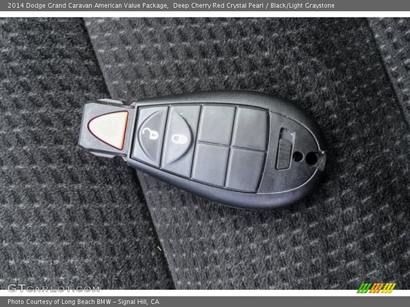 Deep Cherry Red Crystal Pearl / Black/Light Graystone 2014 Dodge Grand Caravan American Value Package