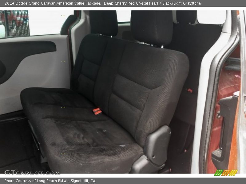 Deep Cherry Red Crystal Pearl / Black/Light Graystone 2014 Dodge Grand Caravan American Value Package