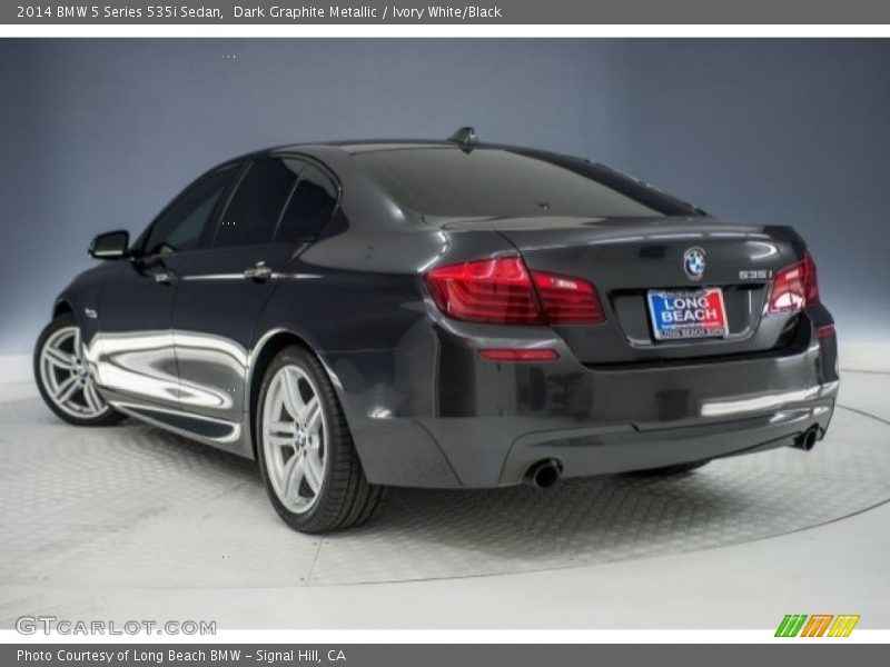 Dark Graphite Metallic / Ivory White/Black 2014 BMW 5 Series 535i Sedan