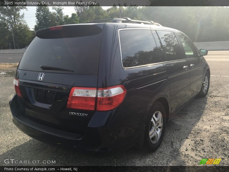 Midnight Blue Pearl / Gray 2005 Honda Odyssey EX-L