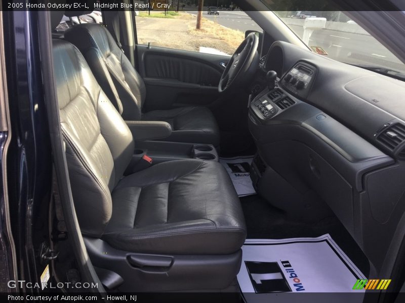 Midnight Blue Pearl / Gray 2005 Honda Odyssey EX-L