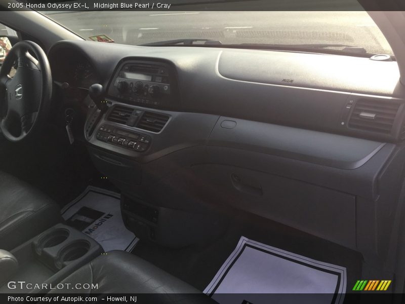 Midnight Blue Pearl / Gray 2005 Honda Odyssey EX-L