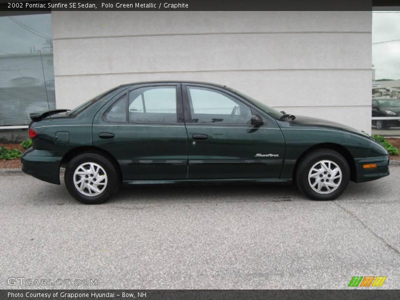 Polo Green Metallic / Graphite 2002 Pontiac Sunfire SE Sedan