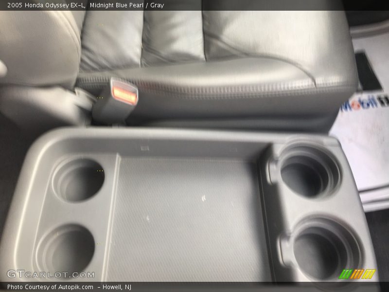 Midnight Blue Pearl / Gray 2005 Honda Odyssey EX-L