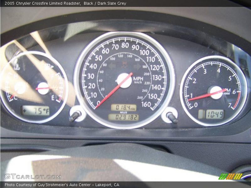 Black / Dark Slate Grey 2005 Chrysler Crossfire Limited Roadster