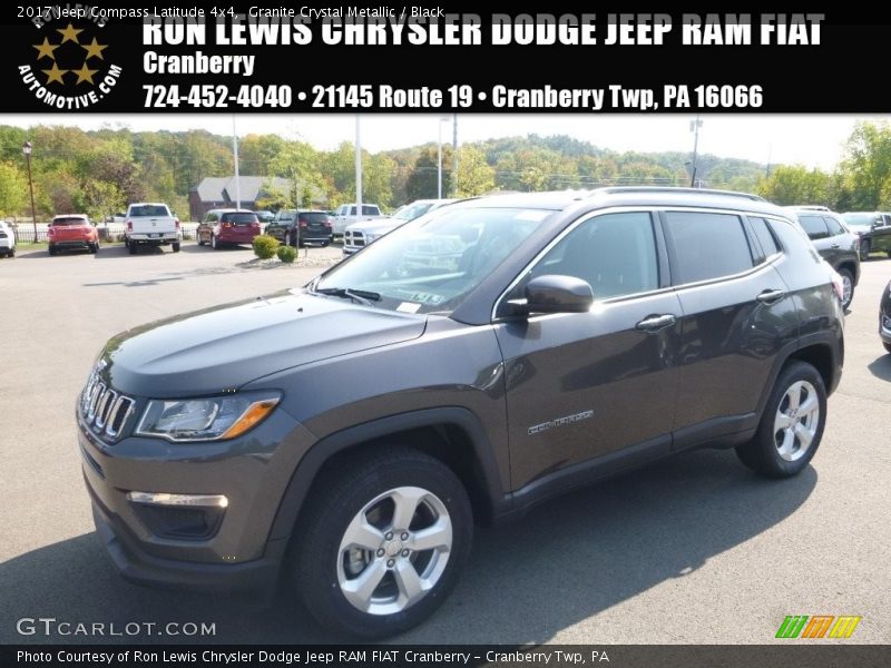 Granite Crystal Metallic / Black 2017 Jeep Compass Latitude 4x4