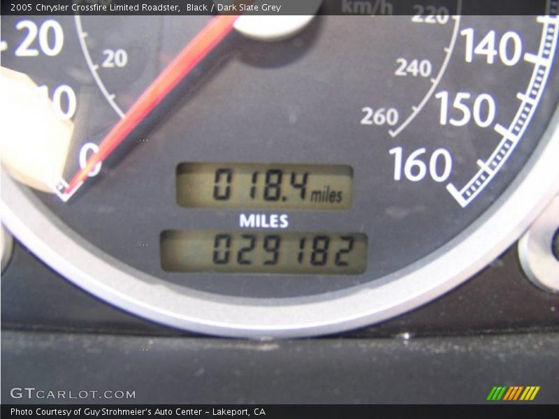 Black / Dark Slate Grey 2005 Chrysler Crossfire Limited Roadster