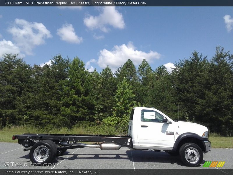 Bright White / Black/Diesel Gray 2018 Ram 5500 Tradesman Regular Cab Chassis