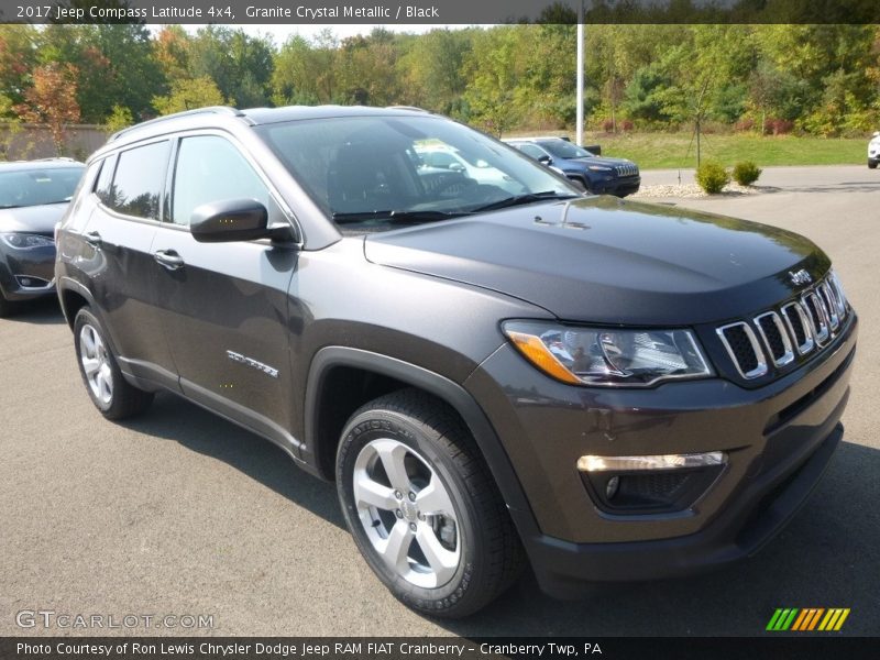 Granite Crystal Metallic / Black 2017 Jeep Compass Latitude 4x4