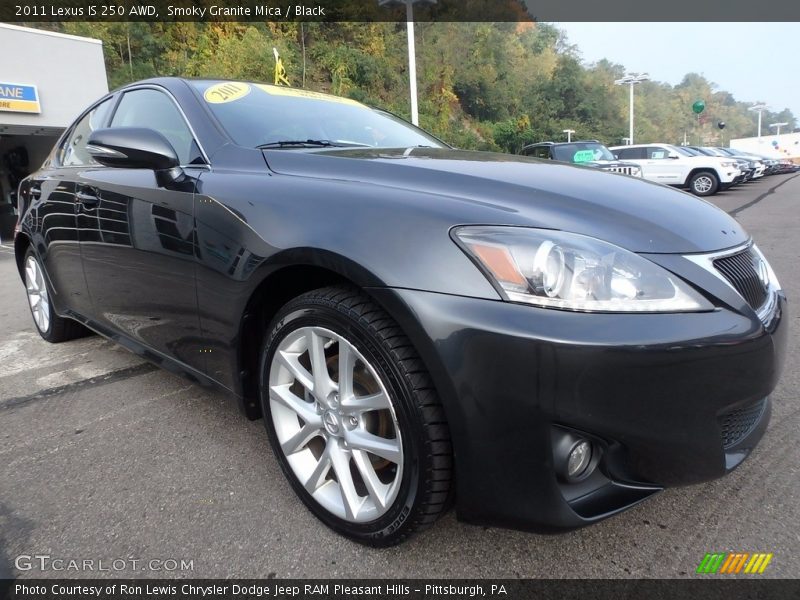 Smoky Granite Mica / Black 2011 Lexus IS 250 AWD