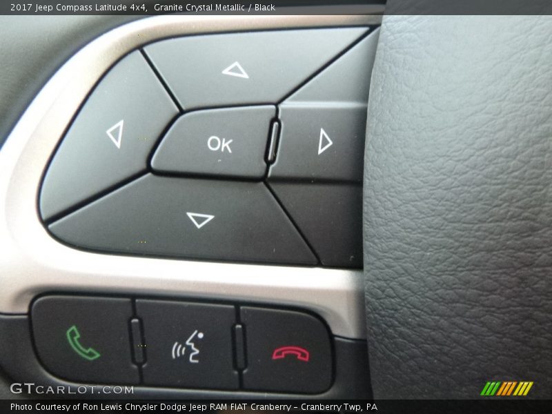 Granite Crystal Metallic / Black 2017 Jeep Compass Latitude 4x4